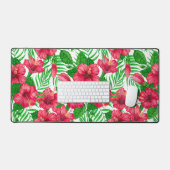 Hibiscus et palmiers feuilles (Clavier et souris)