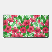 Hibiscus et palmiers feuilles (Recto)