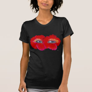 Hibiscus Face - Rood T-shirt