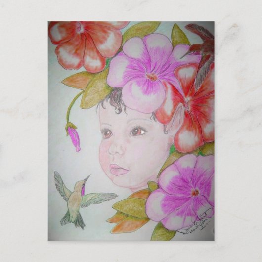 Hibiscus Fairy (2) Briefkaart (Voorkant)