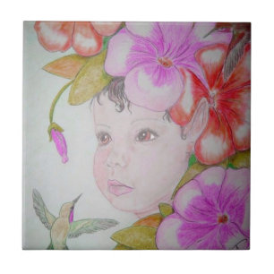 Hibiscus Fairy Tegeltje