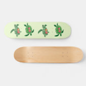 Hibiscus fleur tortue de mer skateboard (Horz)