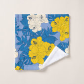 Hibiscus fleurs et feuilles (Gant de toilette)