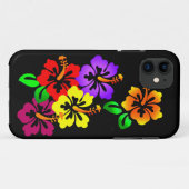 Hibiscus Floral iPhone 5/5S Coque (Dos (Horizontal))