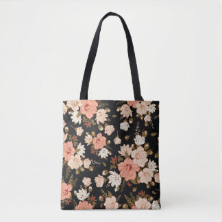 Hibiscus Floral: naadloos patroonontwerp Draagtas
