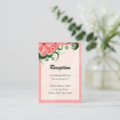 Hibiscus Floral rose Cartes de la réception (Debout devant)