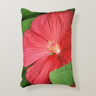 Hibiscus Flower Bright Magenta Floral Decoratief Kussen