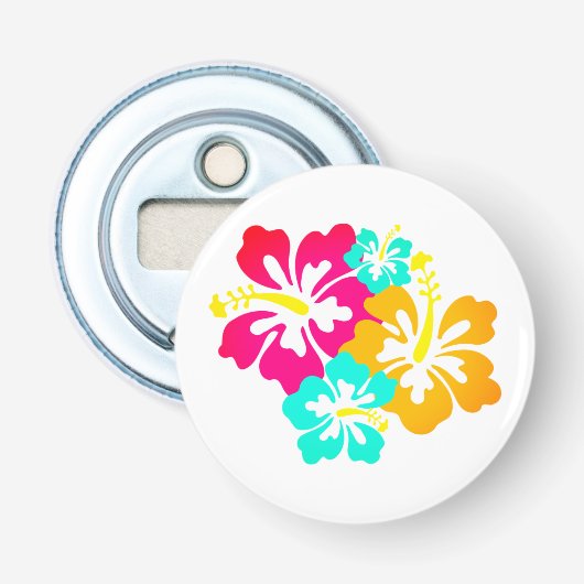 Hibiscus Flower Button Flesopener (Voorkant)