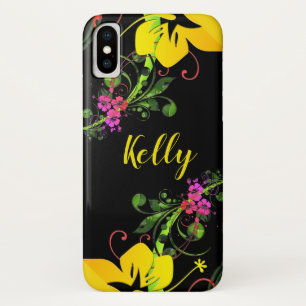 Hibiscus flower iPhone x hoesje