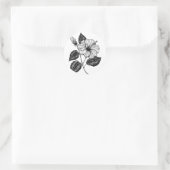 Hibiscus flower II Ronde Sticker (Tas)