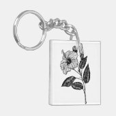Hibiscus flower III Sleutelhanger (Voorkant Links)