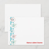 Hibiscus Flower Note-kaarten | Hartelijk dank Notitiekaartje (Voorkant / Achterkant)