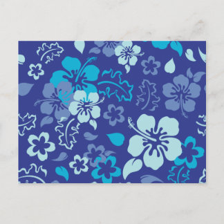 Hibiscus Flower Pattern Briefkaart