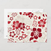 Hibiscus Flower Pattern Briefkaarten (Voorkant / Achterkant)