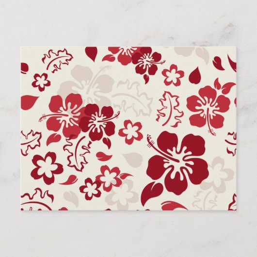 Hibiscus Flower Pattern Briefkaarten (Voorkant)