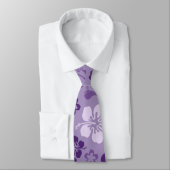 Hibiscus Flower Pattern Stropdas (Gebonden)