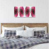 Hibiscus Flower Swirl X 4 Toile Enveloppée (Insitu(Chambre))