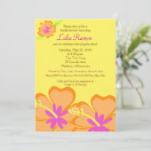 Hibiscus Flower Tropical 5x7 Invitation Fête des m (Debout devant)