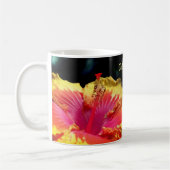 Hibiscus Flower Up Close Personalized Koffiemok (Links)