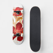 Hibiscus flower - waterverf verf 2 skateboard (Voorkant)