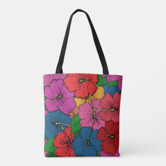 Hibiscus Flowers #5 Tote Bag (Achterkant)