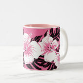 Hibiscus Flowers Mug à deux tons (Devant droit)