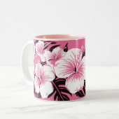 Hibiscus Flowers Mug à deux tons (Devant gauche)