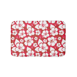 Hibiscus Flowers Pattern Badmat