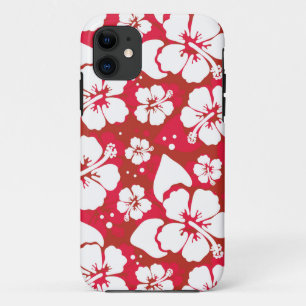 Hibiscus Flowers Pattern iPhone 11 Hoesje