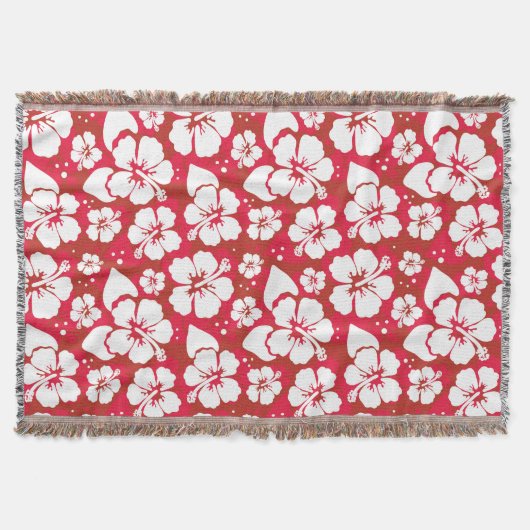 Hibiscus Flowers Pattern Deken (Voorkant)