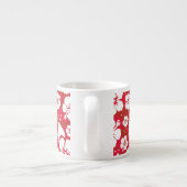 Hibiscus Flowers Pattern Espresso Kop (Achterkant)