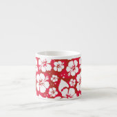 Hibiscus Flowers Pattern Espresso Kop (Voorkant)