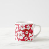 Hibiscus Flowers Pattern Espresso Kop (Rechts)