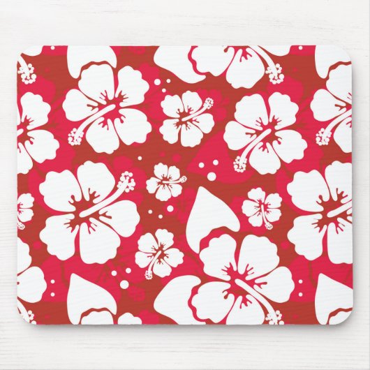 Hibiscus Flowers Pattern Muismat (Voorkant)