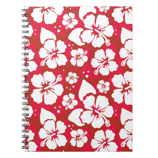 Hibiscus Flowers Pattern Notitieboek (Voorkant)