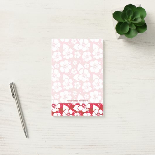 Hibiscus Flowers Pattern Post-it® Notes (Kantoor)