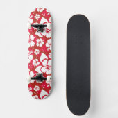Hibiscus Flowers Pattern Skateboard (Voorkant)