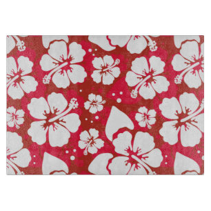 Hibiscus Flowers Pattern Snijplank