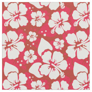 Hibiscus Flowers Pattern Stof