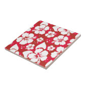 Hibiscus Flowers Pattern Tegeltje (Zijkant)