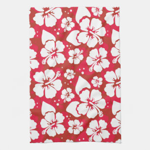 Hibiscus Flowers Pattern Theedoek