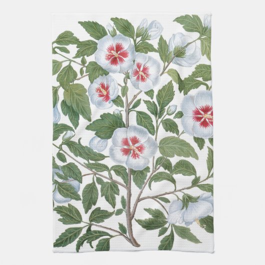  Hibiscus Flowers van Basilius Besler Theedoek (Verticaal)