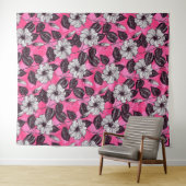 Hibiscus garden 2 wandkleed (In Situ (horizontaal))