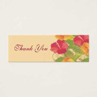 hibiscus garden ~ dankjewel label mini visitekaartjes