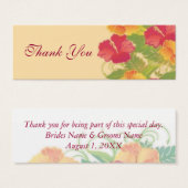 hibiscus garden ~ merci étiquette cadeau (Devant & derrière)