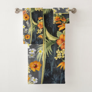 Hibiscus hawaïen Aloha Serviette Ensemble