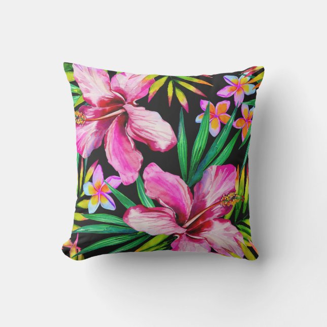 Hibiscus Hawaii Flower Coussin (Recto)