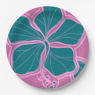 Hibiscus Hawaiiaan van Kailua bouwde Bloemen Papieren Bordje