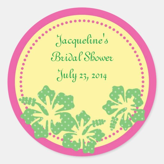 Hibiscus Hawaiiaanse Sticker (Voorkant)