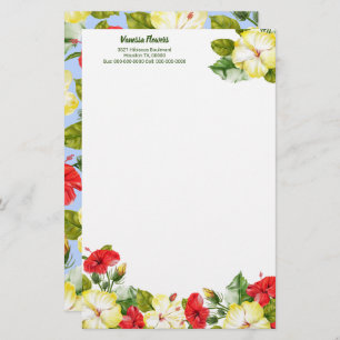 Hibiscus Hawaiian Tropische Floral Briefpapier